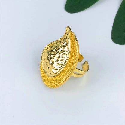 TITI Hot Sale Italian Gold Plated Jewelry Set Luxury Big Bold Heart Necklace Earrings Bracelet Ring for Women Wedding Party
